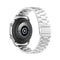 For Galaxy Watch 3 41mm Three Stainless Steel Watch Band, Size: 20mm(Silver)