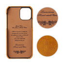 For iPhone 12 / 12 Pro Fierre Shann Retro Oil Wax Texture PU Leather Case with Card Slots(Yellow)