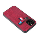 For iPhone 12 / 12 Pro Fierre Shann Crocodile Texture PU Leather Protective Case with Card Slot(Red)
