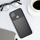 For Xiaomi Redmi 9C Thunderbolt Shockproof TPU Soft Case(Black)