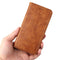 For iPhone 12 mini Fierre Shann Retro Tree Bark Texture PU Magnetic Horizontal Flip Leather Case with Holder & Card Slots & Wallet(Brown)