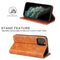 For iPhone 12 mini Fierre Shann Retro Tree Bark Texture PU Magnetic Horizontal Flip Leather Case with Holder & Card Slots & Wallet(Brown)