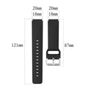 For Xiaomi Haylou Smart Watch LS01 / Smart Watch 2 LS02 Silicone Watch Band, Size: 19mm(Black)