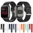 For Xiaomi Haylou Smart Watch LS01 / Smart Watch 2 LS02 Silicone Watch Band, Size: 19mm(Black)