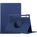 For Samsung Galaxy Tab S7 T870 2020 / Tab S8 Litchi Texture Horizontal Flip 360 Degrees Rotation Leather Case with Holder(Blue)