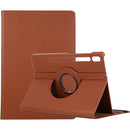For Samsung Galaxy Tab S7 T870 2020 / Tab S8 Litchi Texture Horizontal Flip 360 Degrees Rotation Leather Case with Holder(Brown)