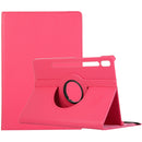 For Samsung Galaxy Tab S7 T870 2020 / Tab S8 Litchi Texture Horizontal Flip 360 Degrees Rotation Leather Case with Holder(Rose Red)