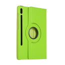 For Samsung Galaxy Tab S7 T870 2020 / Tab S8 Litchi Texture Horizontal Flip 360 Degrees Rotation Leather Case with Holder(Green)