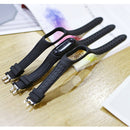 For Xiaomi Mi Band 4 / 3 Silicone Two-color Thread Watch Band, Style:Single Bead Texture(Black)