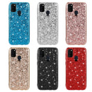 For Samsung Galaxy A21s Glitter Powder Shockproof TPU Protective Case(Rose Gold)