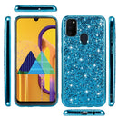 For Samsung Galaxy A21s Glitter Powder Shockproof TPU Protective Case(Silver)