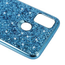 For Samsung Galaxy A21s Glitter Powder Shockproof TPU Protective Case(Silver)
