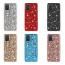 For Samsung Galaxy A41 Glitter Powder Shockproof TPU Protective Case(Blue)
