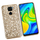 For Xiaomi Redmi Note 9 / 10X 4G Glitter Powder Shockproof TPU Protective Case(Black)