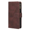 For iPhone 12 / 12 Pro Multifunctional Retro Frosted Horizontal Flip Leather Case with Card Slot & Holder & Zipper Wallet & Photo Frame & Lanyard(Coffee)