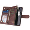 For iPhone 12 / 12 Pro Multifunctional Retro Frosted Horizontal Flip Leather Case with Card Slot & Holder & Zipper Wallet & Photo Frame & Lanyard(Coffee)