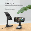 T6 2 in 1 Portable Folding Stand Wireless Charging, Style:Single Charge(White)