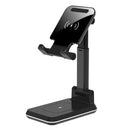 T6 2 in 1 Portable Folding Stand Wireless Charging, Style:Double Charge(Black)