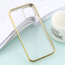For iPhone 12 / 12 Pro Ultra-thin Plating TPU Protective Soft Case(Gold)