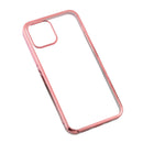 For iPhone 12 / 12 Pro Ultra-thin Plating TPU Protective Soft Case(Rose Gold)