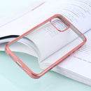 For iPhone 12 / 12 Pro Ultra-thin Plating TPU Protective Soft Case(Rose Gold)
