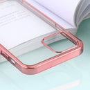 For iPhone 12 / 12 Pro Ultra-thin Plating TPU Protective Soft Case(Rose Gold)