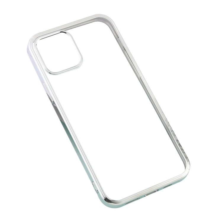 For iPhone 12 / 12 Pro Ultra-thin Plating TPU Protective Soft Case(Silver)