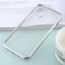 For iPhone 12 / 12 Pro Ultra-thin Plating TPU Protective Soft Case(Silver)