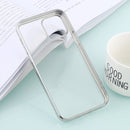 For iPhone 12 / 12 Pro Ultra-thin Plating TPU Protective Soft Case(Silver)