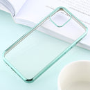 For iPhone 12 / 12 Pro Ultra-thin Plating TPU Protective Soft Case (Green)