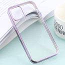 For iPhone 12 / 12 Pro Ultra-thin Plating TPU Protective Soft Case (Purple)
