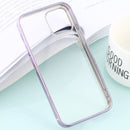 For iPhone 12 / 12 Pro Ultra-thin Plating TPU Protective Soft Case (Purple)