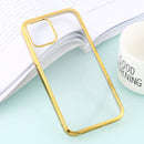 For iPhone 12 Pro Max Ultra-thin Plating TPU Protective Soft Case(Gold)