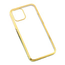For iPhone 12 Pro Max Ultra-thin Plating TPU Protective Soft Case(Gold)