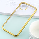 For iPhone 12 Pro Max Ultra-thin Plating TPU Protective Soft Case(Gold)