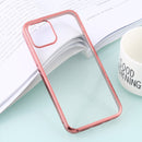 For iPhone 12 Pro Max Ultra-thin Plating TPU Protective Soft Case(Rose Gold)