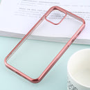 For iPhone 12 Pro Max Ultra-thin Plating TPU Protective Soft Case(Rose Gold)