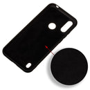 For Motorola Moto E6s (2020) Pure Color Liquid Silicone Shockproof Full Coverage Protective Case(Black)