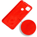For Xiaomi Redmi 9C Pure Color Liquid Silicone Shockproof Full Coverage Protective Case(Red)