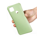 For Xiaomi Redmi 9C Pure Color Liquid Silicone Shockproof Full Coverage Protective Case(Green)