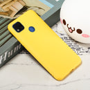 For Xiaomi Redmi 9C Pure Color Liquid Silicone Shockproof Full Coverage Protective Case(Yellow)