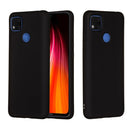 For Xiaomi Redmi 9C Pure Color Liquid Silicone Shockproof Full Coverage Protective Case(Black)