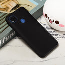 For Xiaomi Redmi 9C Pure Color Liquid Silicone Shockproof Full Coverage Protective Case(Black)