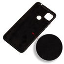 For Xiaomi Redmi 9C Pure Color Liquid Silicone Shockproof Full Coverage Protective Case(Black)