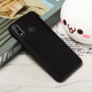 For Huawei Y8s Pure Color Liquid Silicone Shockproof Full Coverage Protective Case(Black)