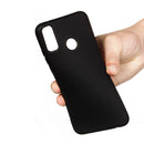 For Huawei Y8s Pure Color Liquid Silicone Shockproof Full Coverage Protective Case(Black)