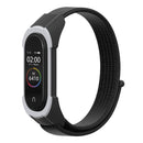 For Xiaomi Mi Band 5 / 4 / 3 Nylon Watch Band(Black+Black Grey)