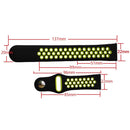 For Samsung Gear S4 Active 22mm Two-color Silicone Watch Band(Blue White)