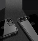 For iPhone 7 iPAKY Shockproof PC Transparent Case(Gray)