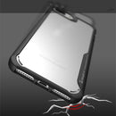 For iPhone 7 iPAKY Shockproof PC Transparent Case(Gray)